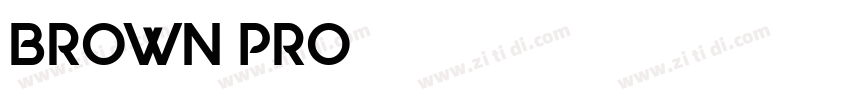 BROWN PRO字体转换
